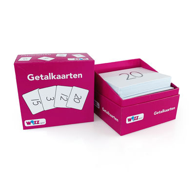 Jeux de cartes personnalisés populaires et amusants Jeux de cartes AR Numéro Flash Cartes avec boîtes en papier personnalisées Emballage pour les cartes à jouer