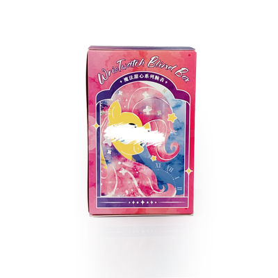 OEM Impression personnalisée bande à rayer hors boîte à clignote Boîtes mystérieuses de surprise Jouets d'art Emballage Carton pliable Boîte en papier cadeau