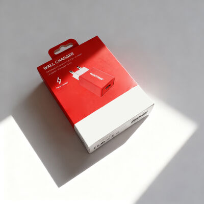 Boîte de chargeur mural en papier UV couleur personnalisée pour adaptateur USB avec emballage recyclable et écologique
